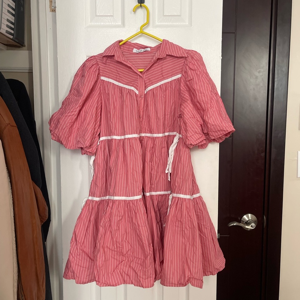 Pink Striped Dress